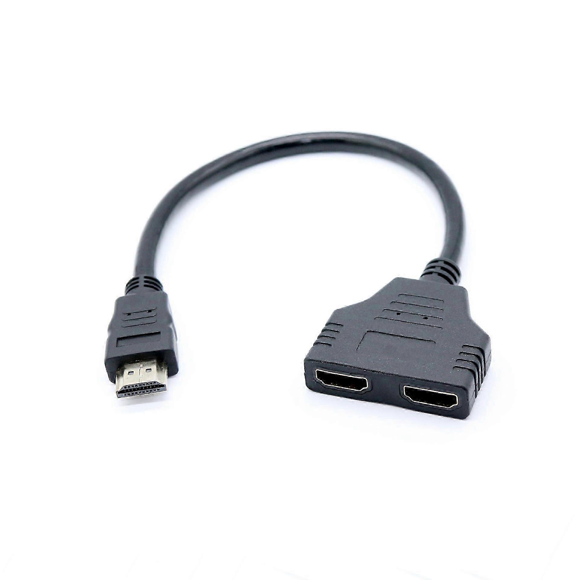HDMI-splitteradapter for spillkonsoller - hann til dobbel hunn