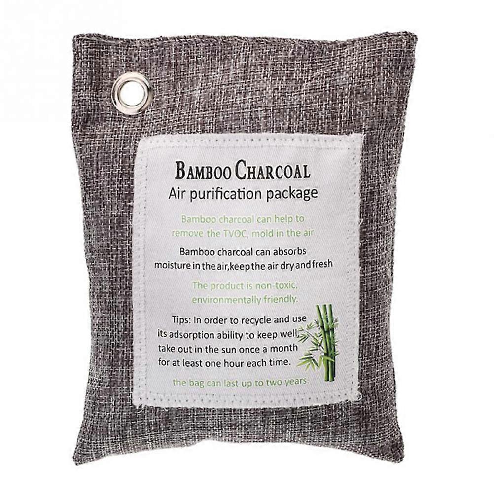 Air Freshener Bamboo Charcoal Bag For Home And Car 200G Grey Odor Absorber 2Pcs
