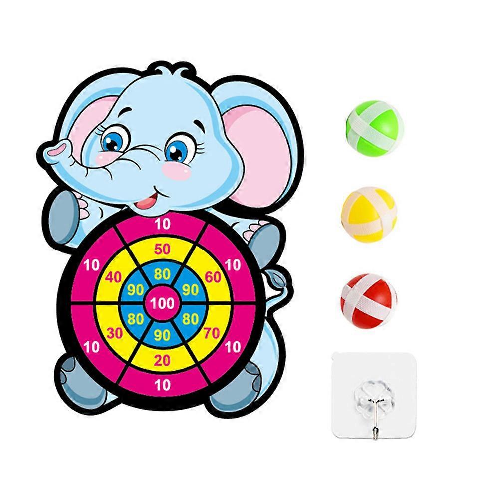 Bounce And Catch Game Toys 1 Set 7Pcs Elephant Shape Kids Throwing Darts Toy Chic Sticky Balls For Fun Playtime And Family Bonding