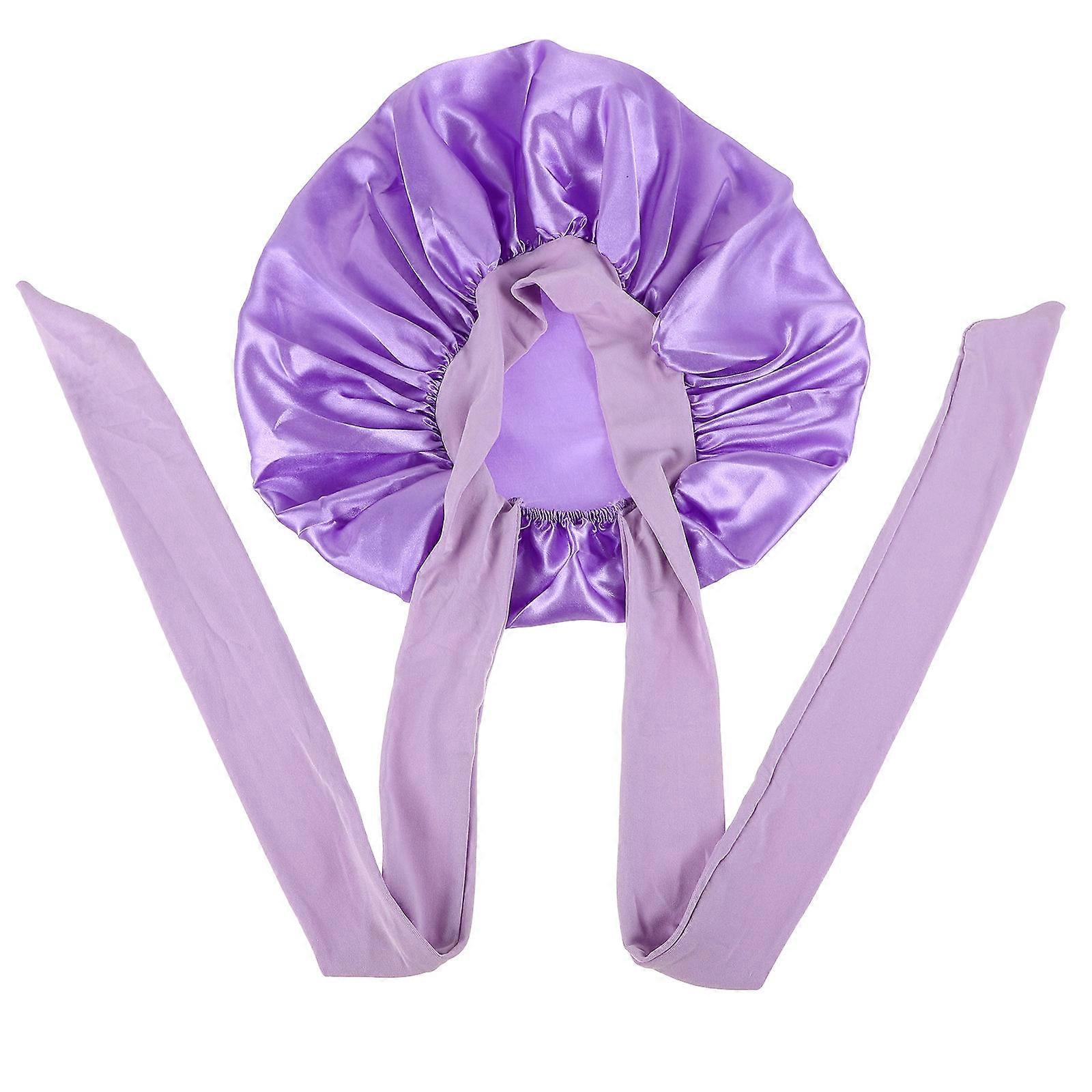 Sleeping Bonnet For Curly Hair Elastic Wide Band Design Multi Functional Use Women 1Set