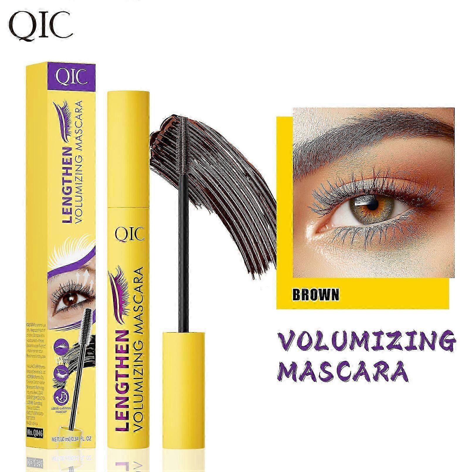 Volumizing Mascara, Eyelash Elasticity Enhancing Mascara, for Long-Lasting Curl, Length & Nourishment