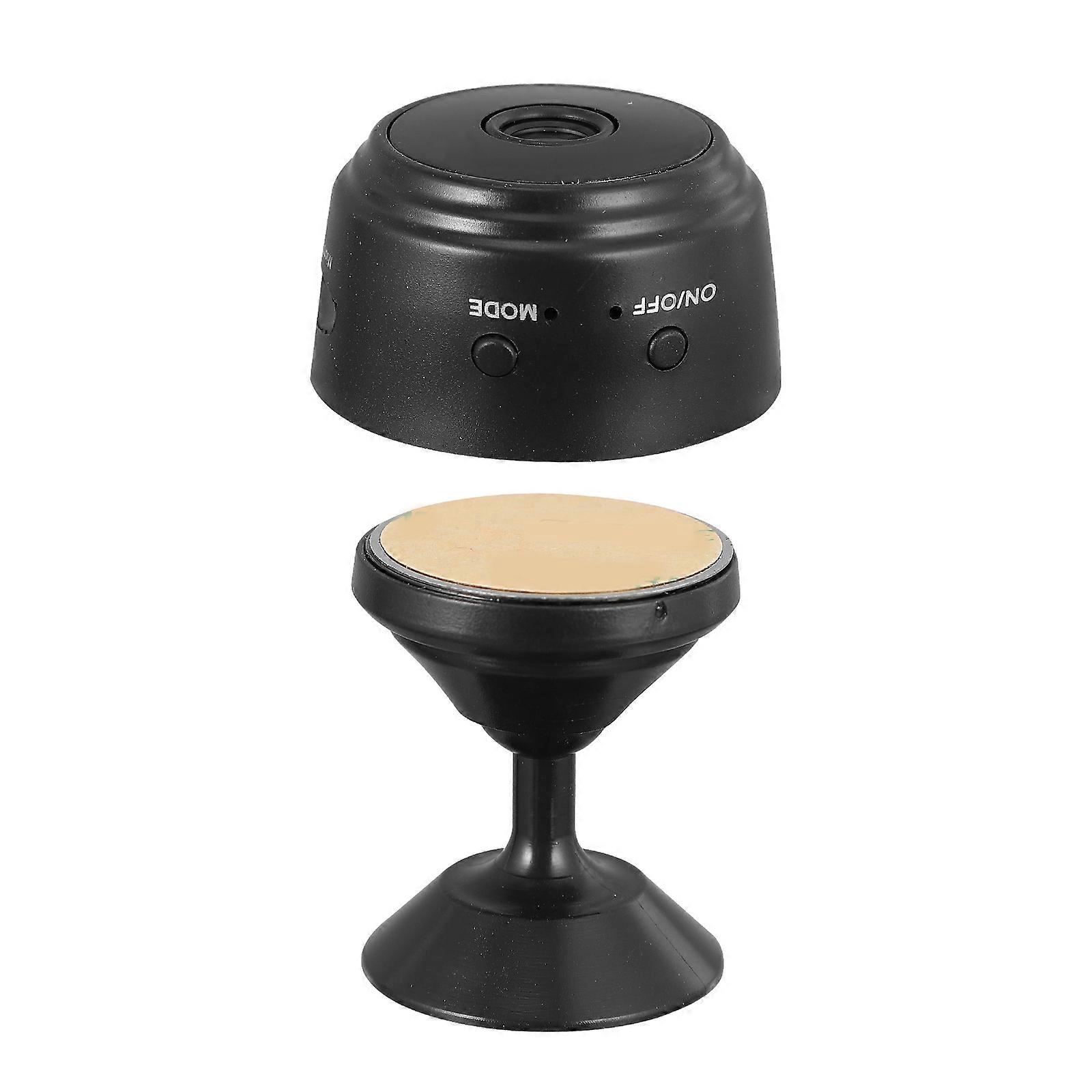 Security Camera Night Recording Camera Indoor Surveillance Abs Black with Loop Recording 1Set