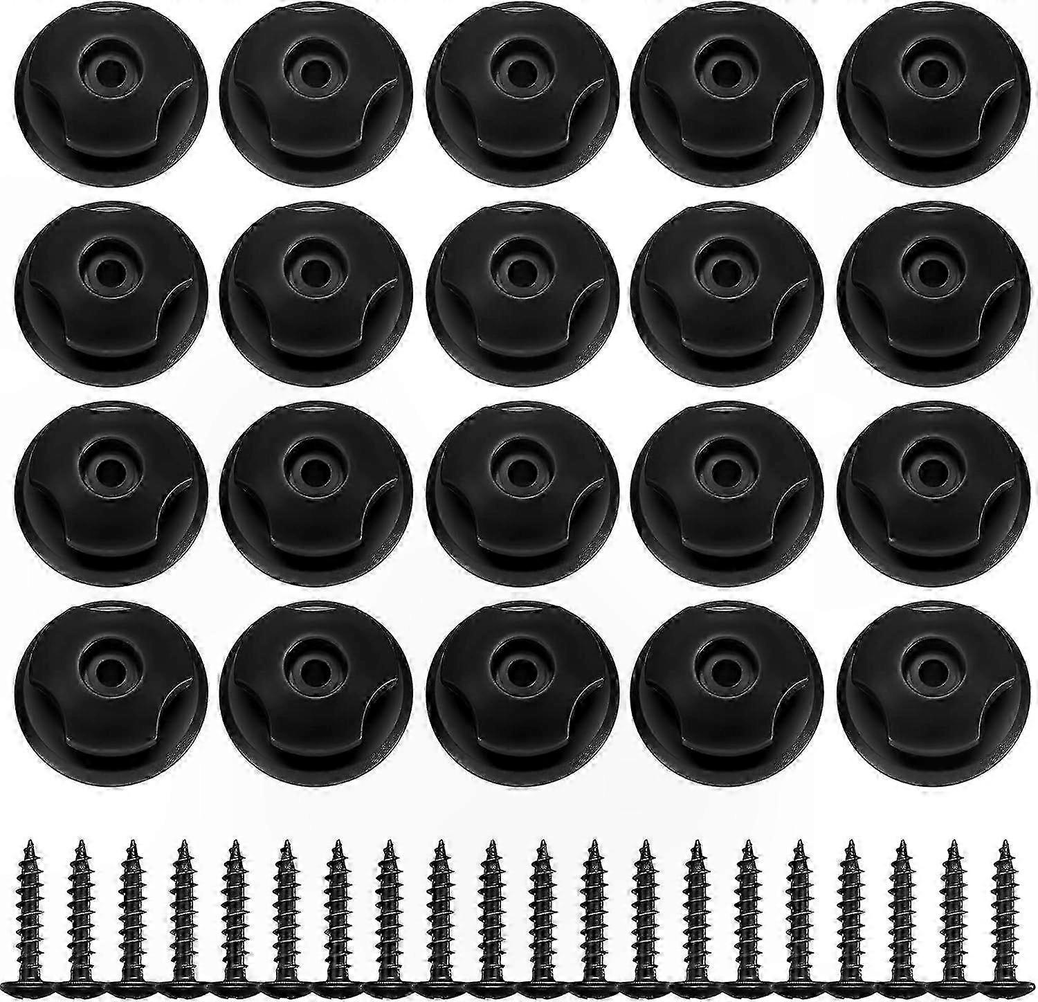 50-Pack Tarp Hooks, Durable Plastic Fasteners for Trailer Nets and Vehicle Tarps