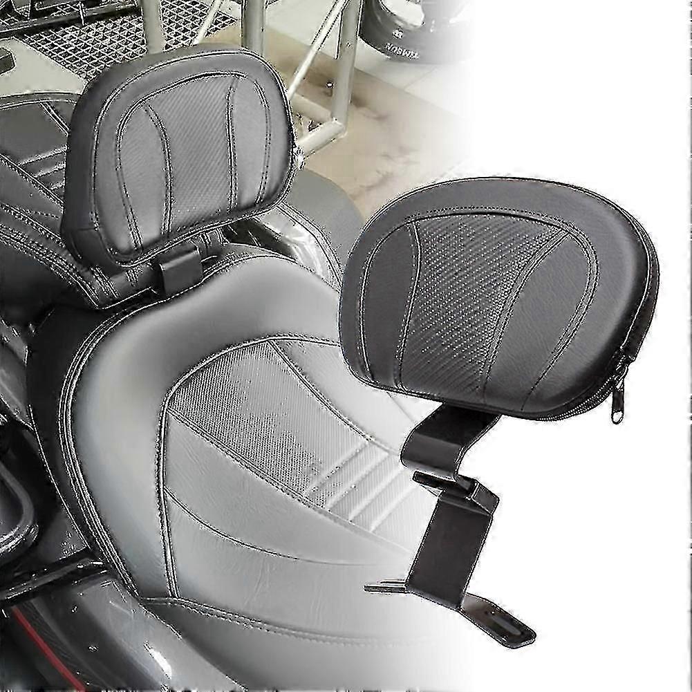 オートバイブラックフロントドライバーライダー背もたれ取り付けキットハーレーツーリングCVOストリートグライドロードキングスペシャルクラシック09-23-Yvan