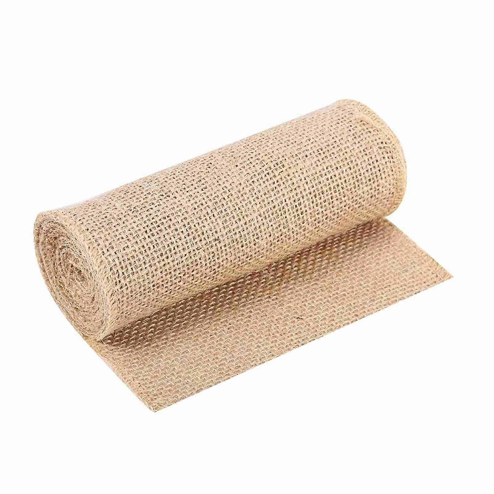 Nature Hessian Jute Burlap Ribbon Rustic Table Runner Crafts Chair Home Wedding Party 15x200cm