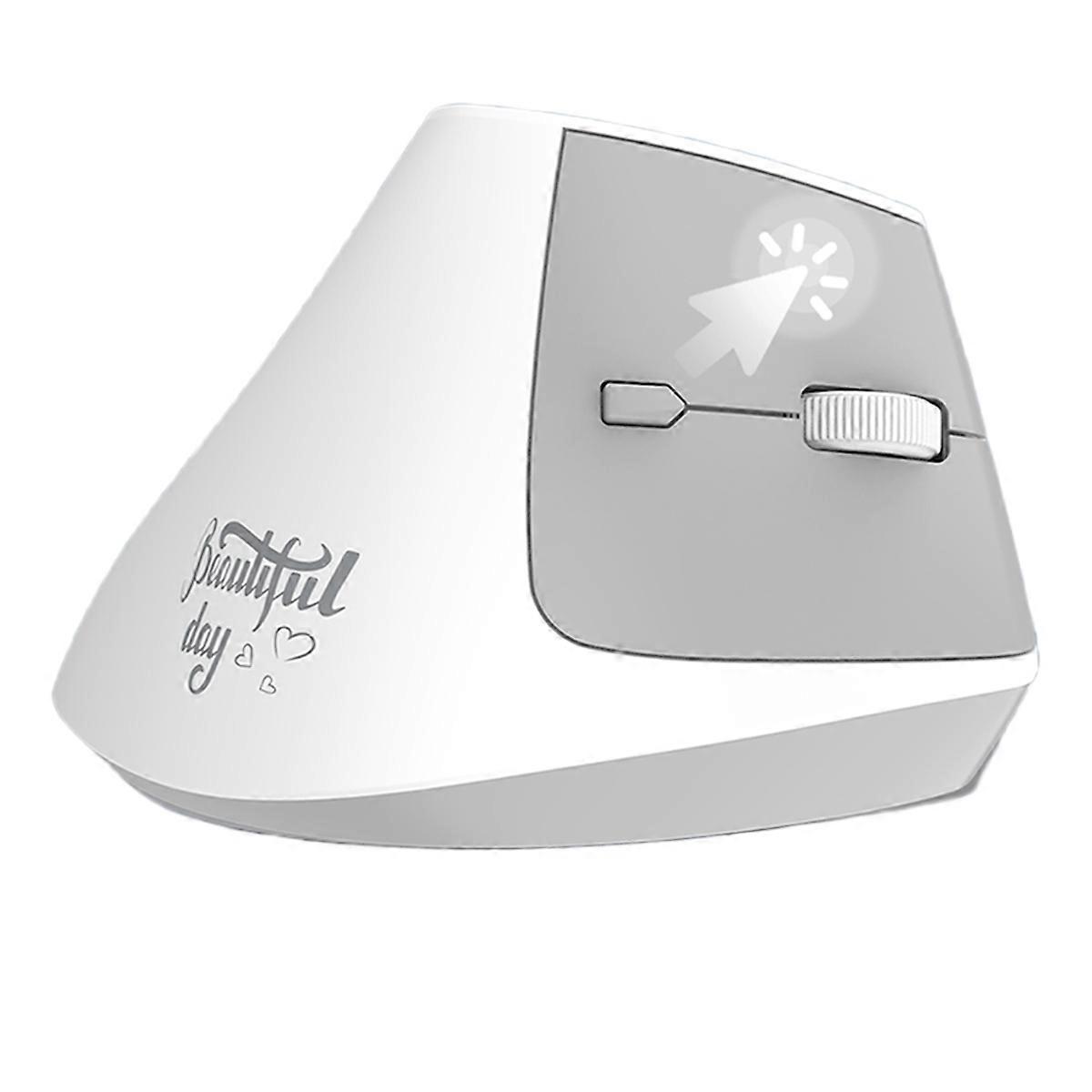 I300 Wireless Dual-Mode BT 2.4G Vertical Mouse Controls Three Machines Ergonomic Design Office Mouse Gift