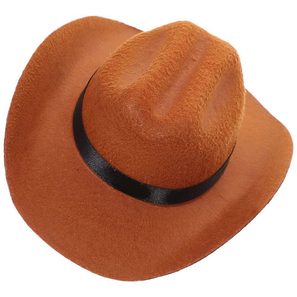 Pet Cowboy Hat Decorative Dog Hat for Party Use Light Brown