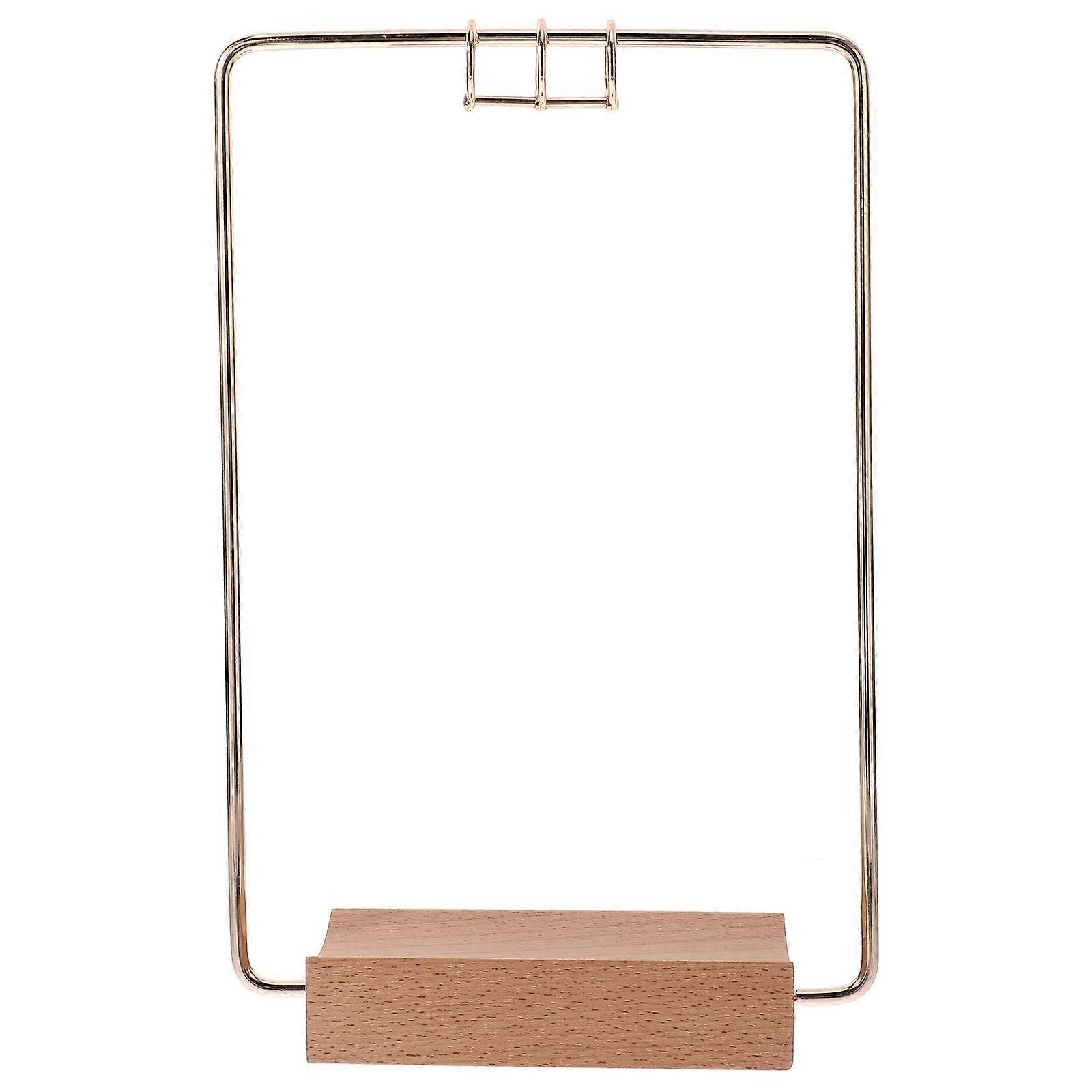 Golden Iron Flip Calendar Rack Desk Calendar Support for 5Sets