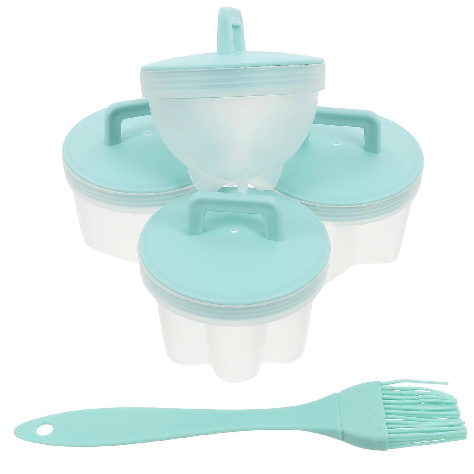 Egg Cooker Cup Plastic Egg Cooking Tool for Poached Eggs 4Pcs Set