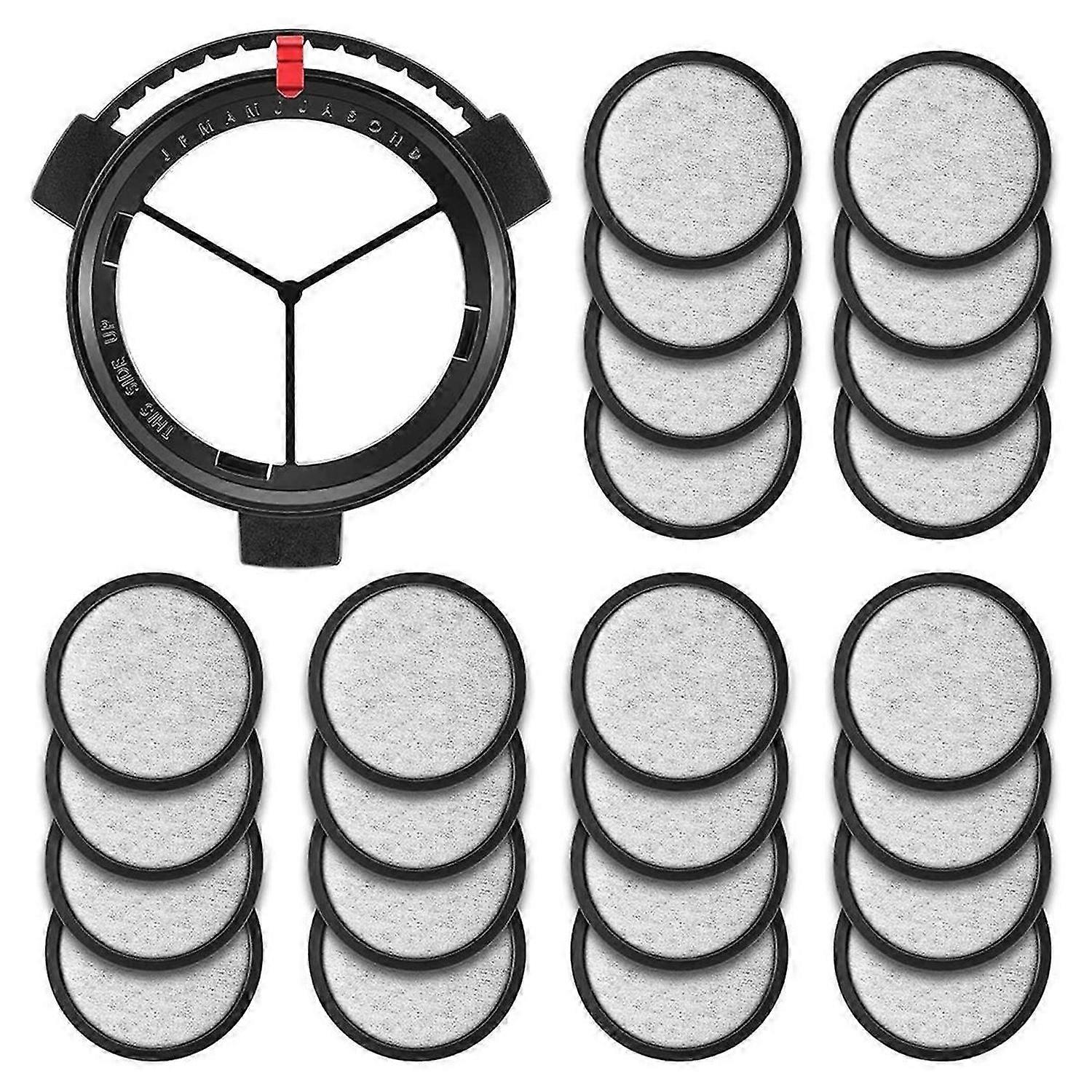 24PCS Replacement Coffee Maker Filtration Set Filter Disk