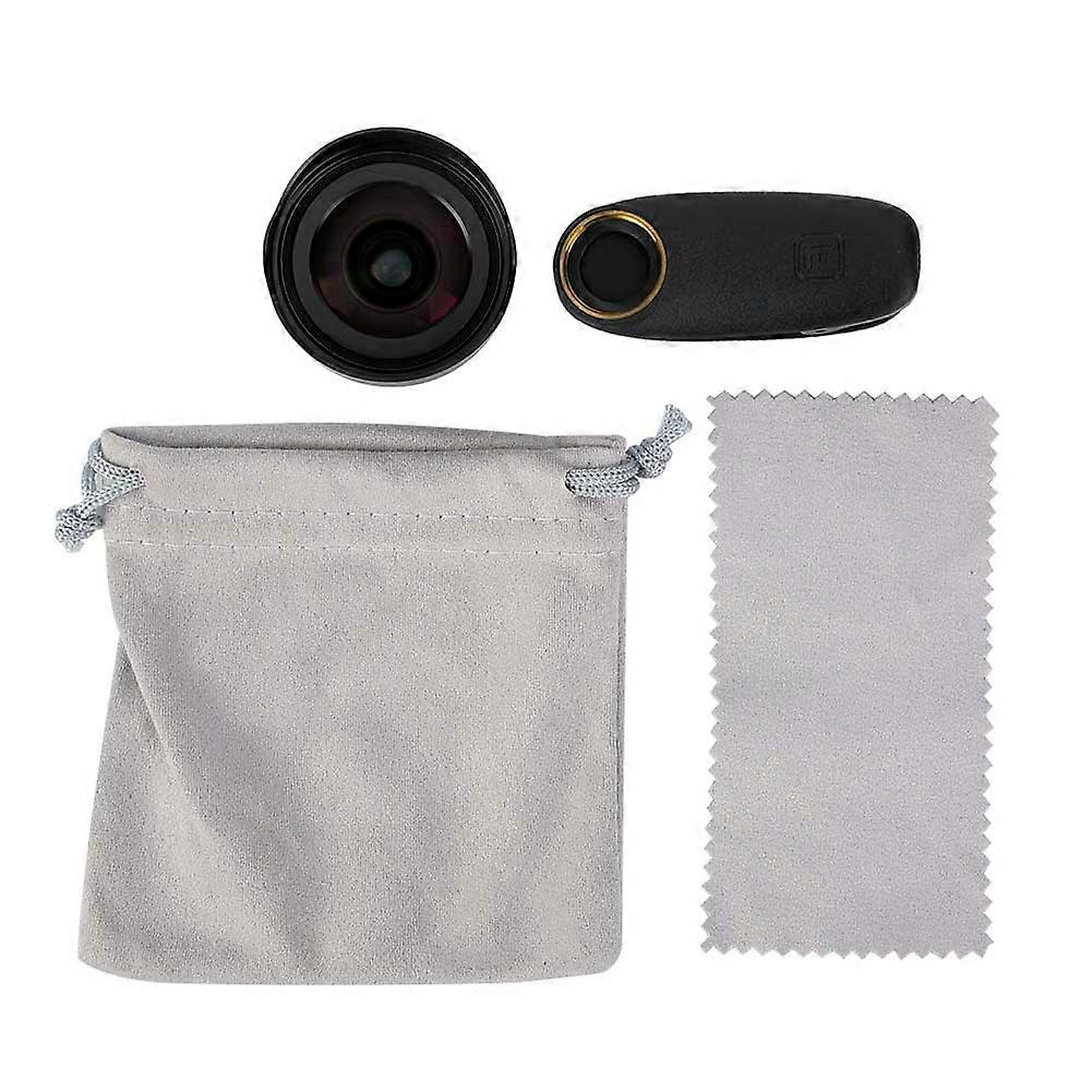Portable 2-in-1 Aspherical HD Wide Angle 15X Macro Lens Set for Mobile Phone Tablet PC