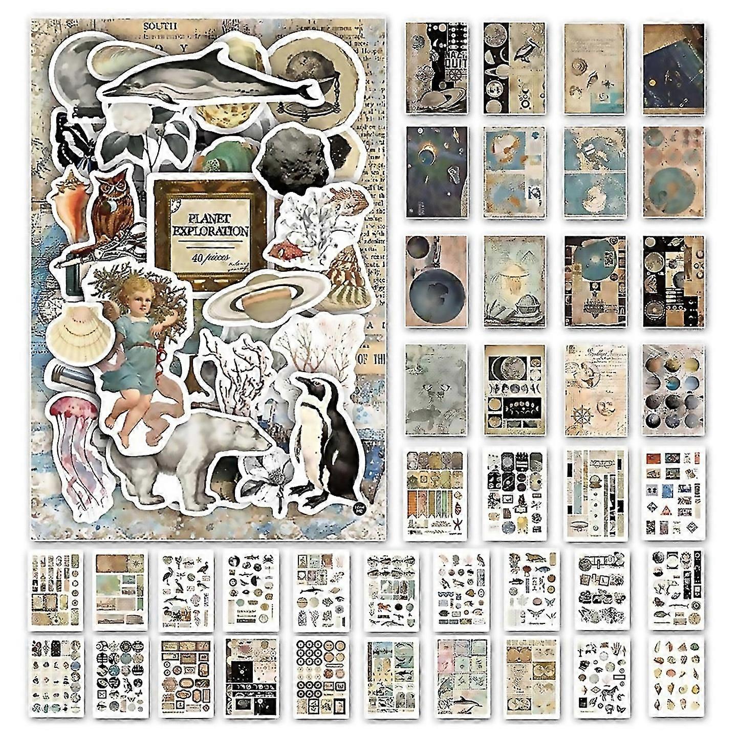 For 40 Sheets Ephemera Book For Art Journalingb