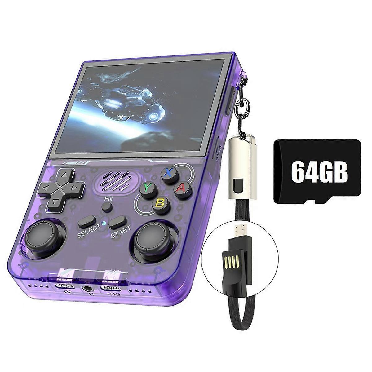 R36XX Retro Handheld Game Console 64G 20000+Games for Kid Gift B
