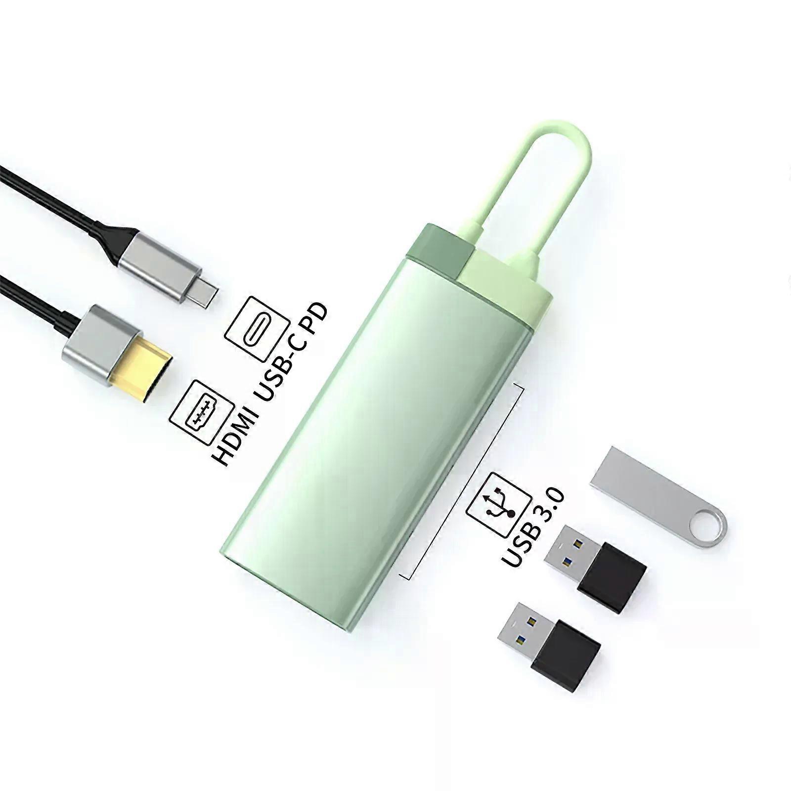 usb c hub typec to 4K HDMI-Compatible USB 3.0 Type C PD Charging Dock for MacBook Air M1 M2 iPad Samsung S20 Dex TV Mouse hub