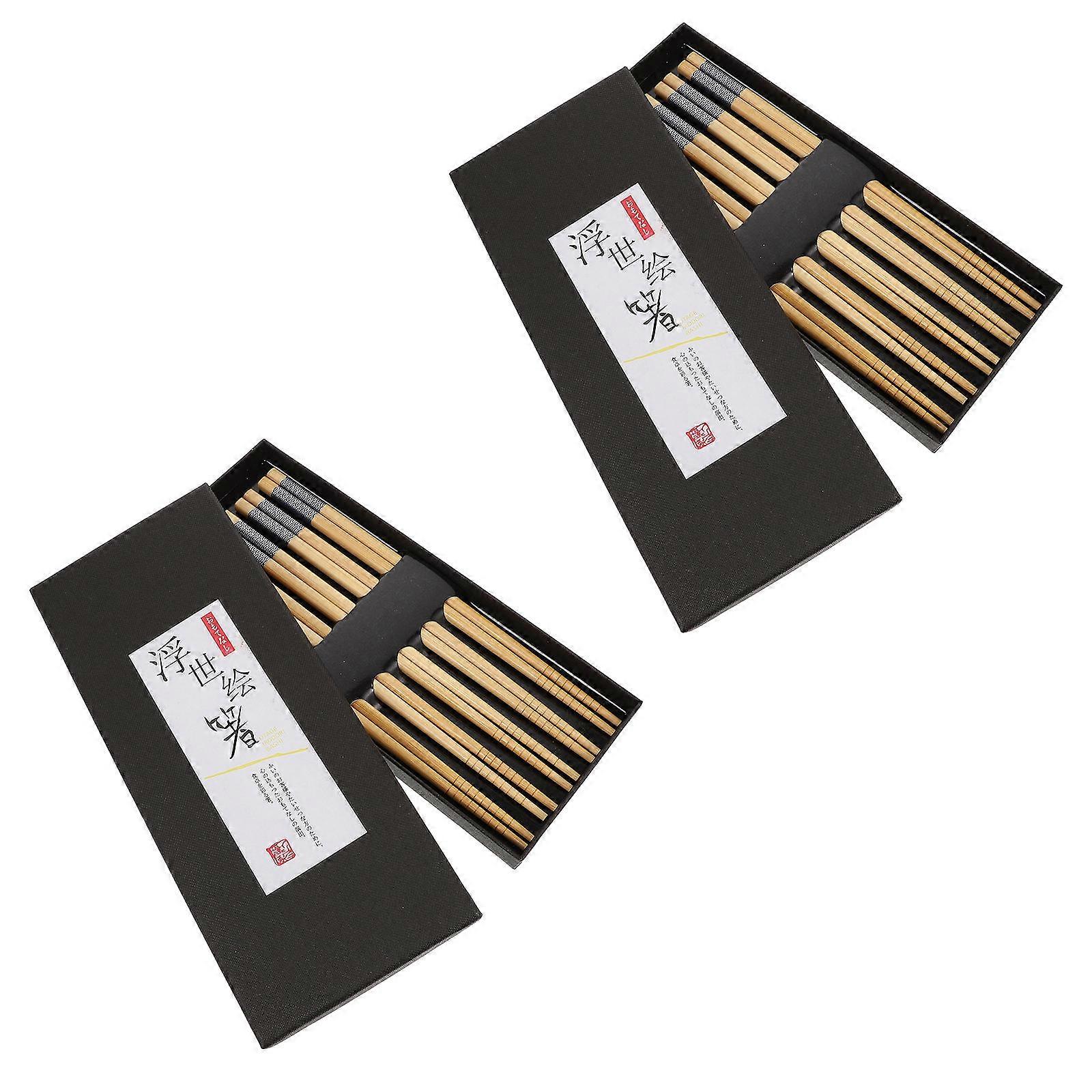 Japanese Style Wood Chopsticks for Kitchen Use 20Pcs Home Chopsticks Set