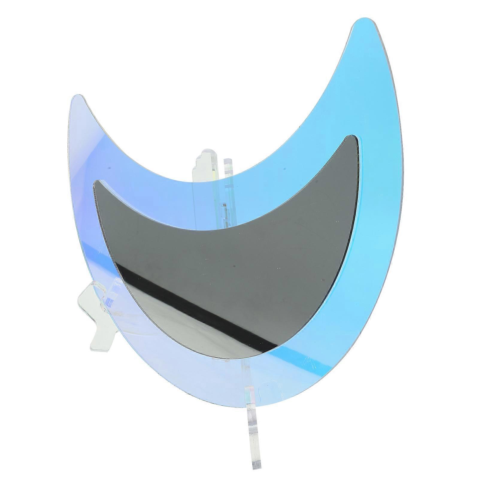 Moon Shaped Acrylic Mirror for Daily Use 5Pcs Decorative Tabletop Mirror