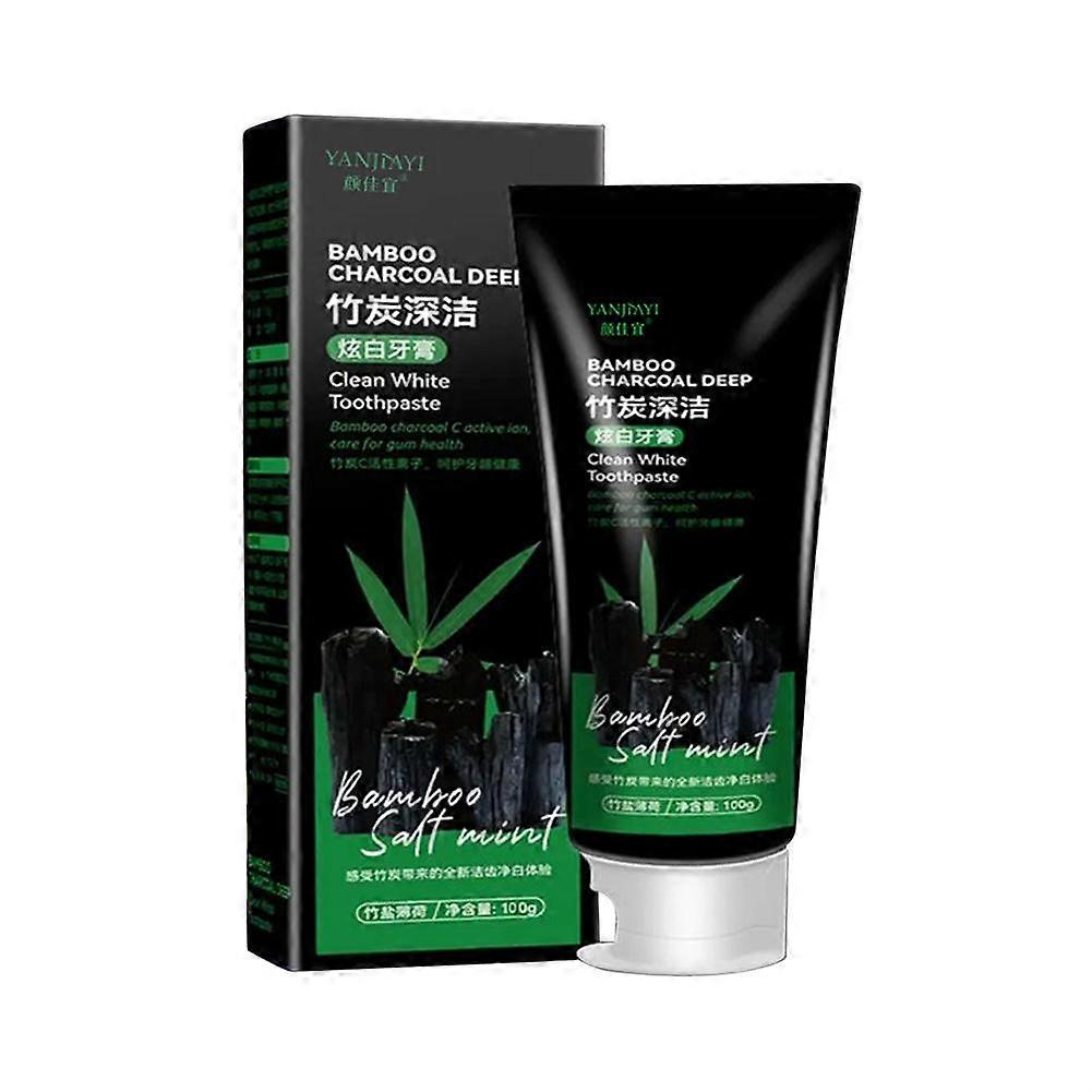 1/2/3/5Pcs Bamboo -Charcoal Deep Toothpaste 100g Clean White Toothpaste