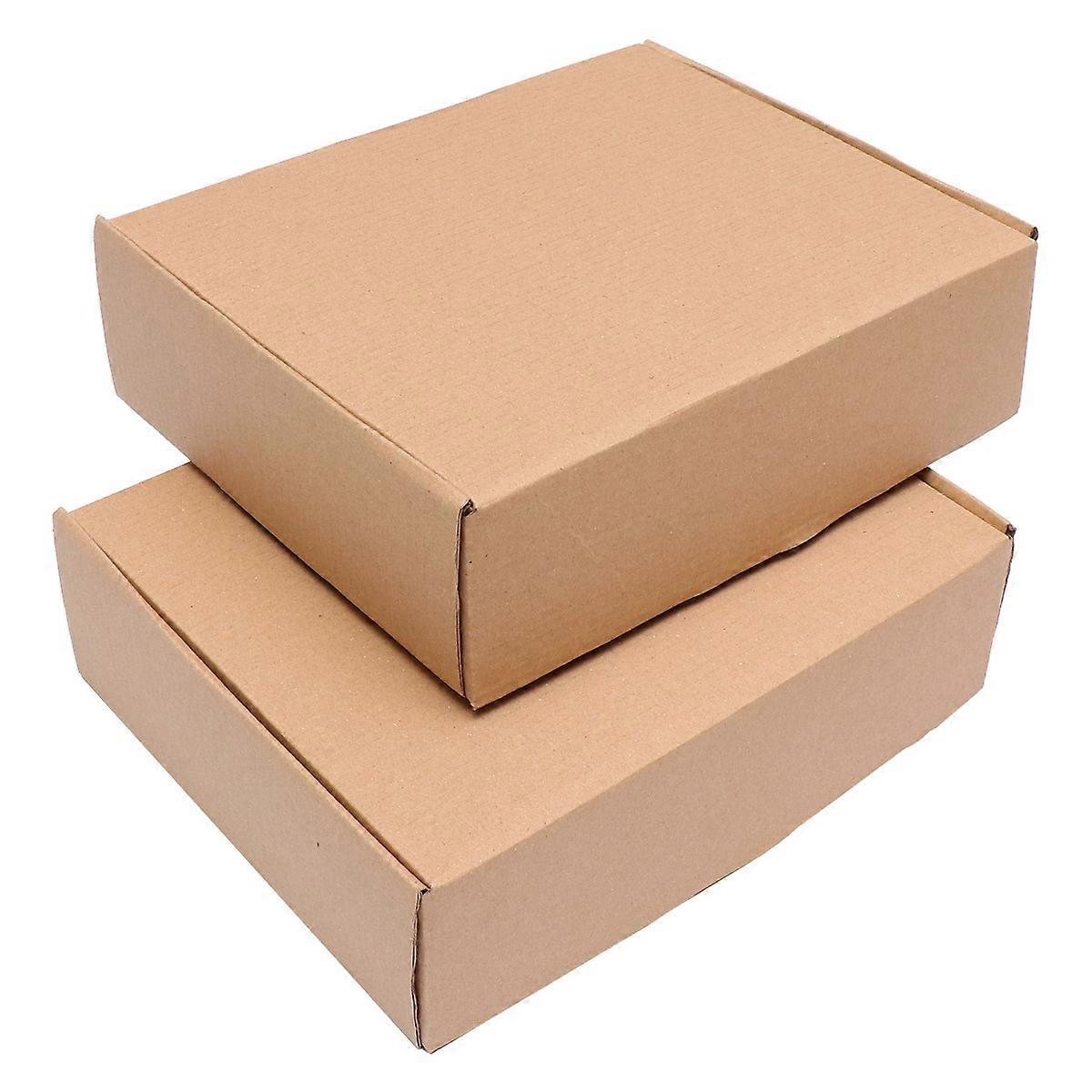 Light Brown Corrugated Packing Boxes for Moving 25Pcs Set
