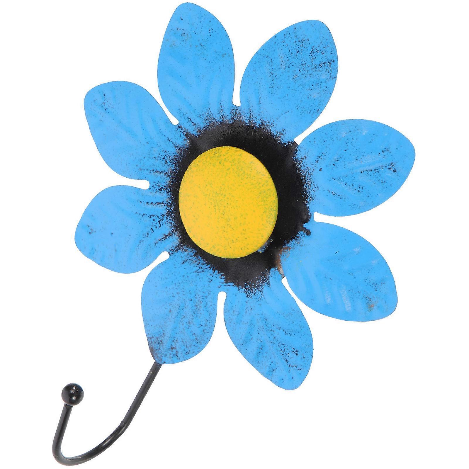 Coat Hanger Iron Hooks for Curtain 4Pcs Flower Shaped Set