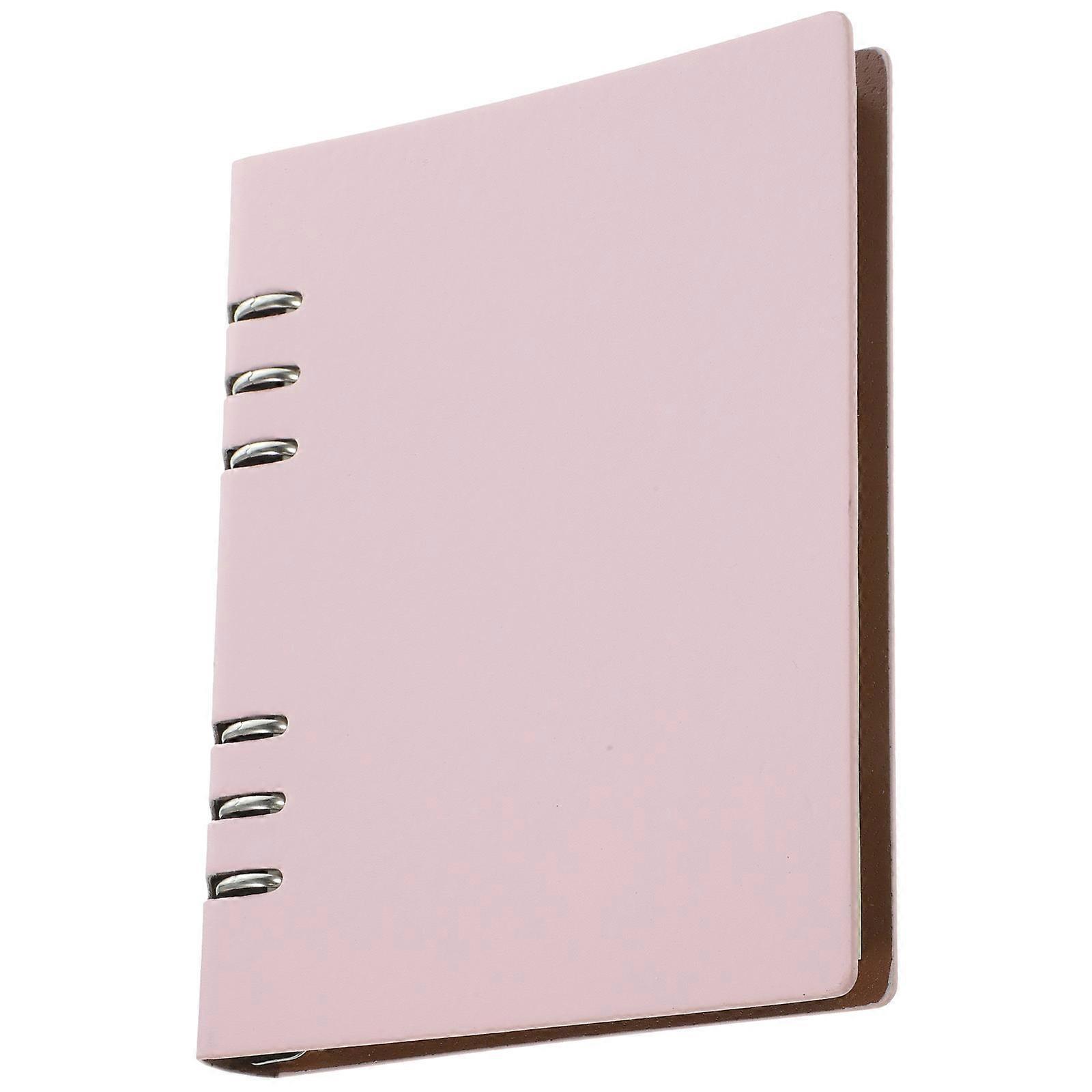 Loose-Leaf Memo Book Binder Notebook Gift For Travelers Recording Journey Simple Design 23.2x17x2cm 1Pcs