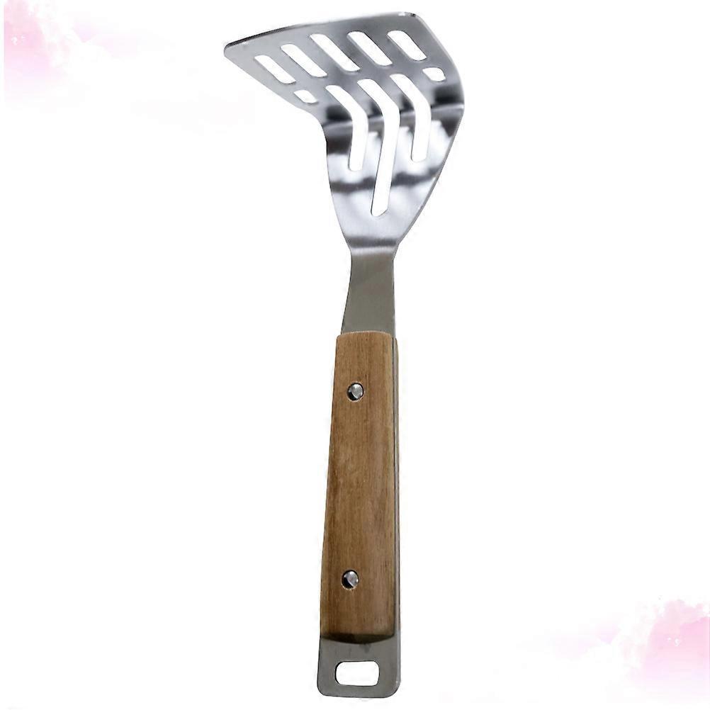 Wood Handle Vegetable Press Potato Masher for Home Cooking Square Handle Khaki 24x8x5cm Garlic Pressing 1Set