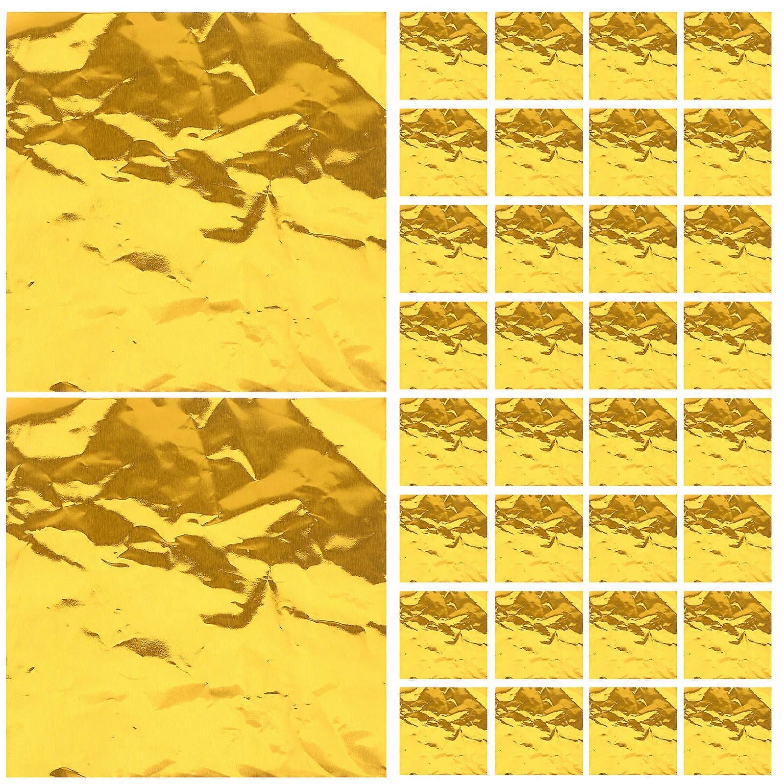 Square Aluminium Foil Candy Wrappers Chocolate Wrapping Paper for Wrapping 400Pcs