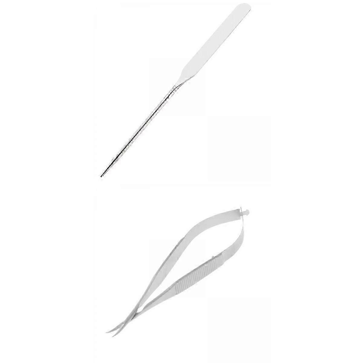 2025 Curved Scissors Make Up Spatula Professional Finger Toe Nail
