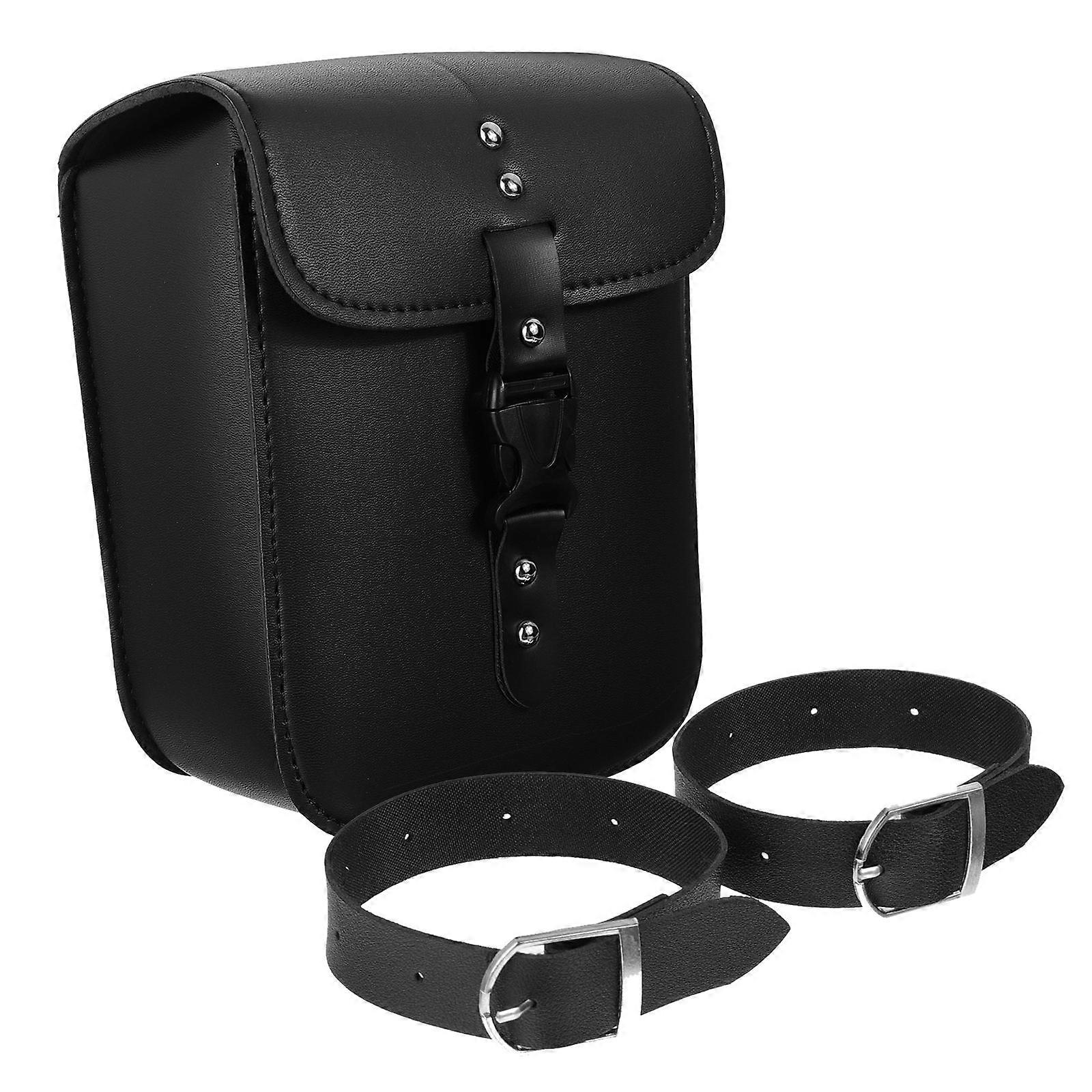 Motorcycle Side Storage Bag for Motorbike Black 4Pcs Set