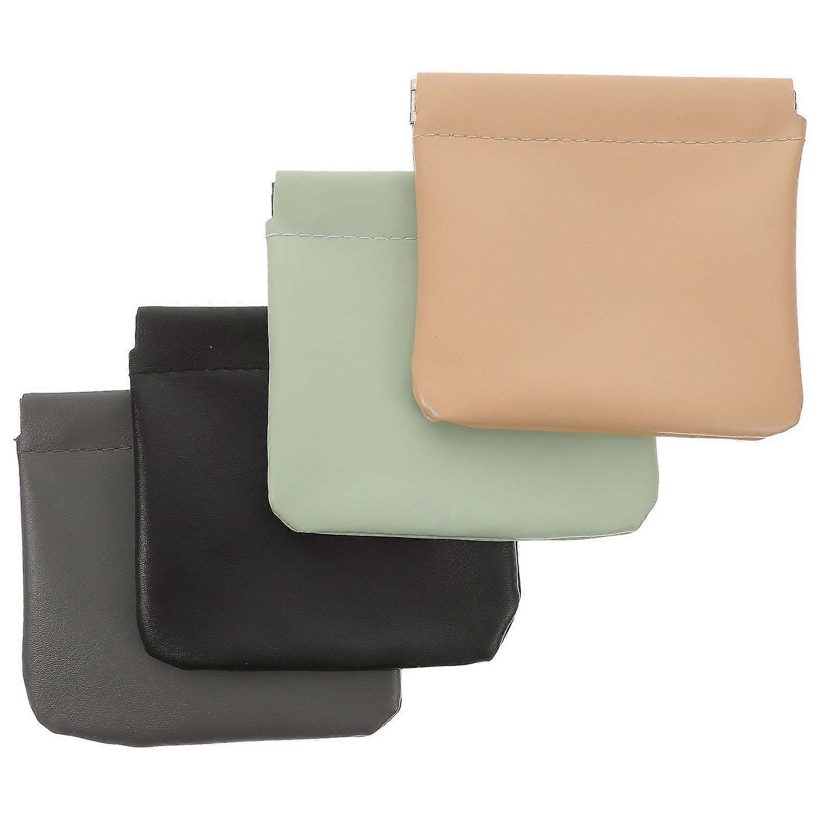 Squeeze Pocket Cosmetic Bag Small Makeup Bag with Self-Closing Function 12Pcs