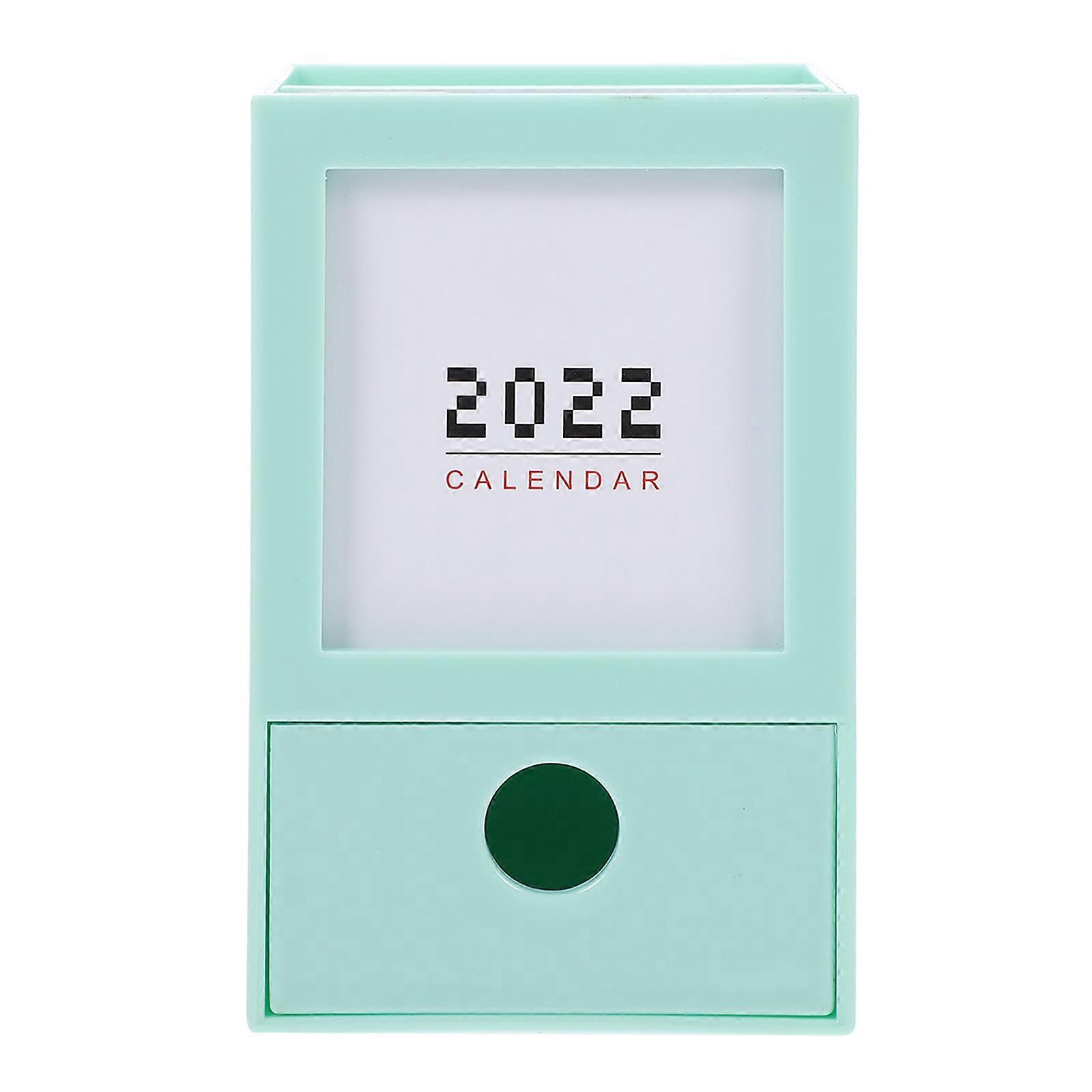 2022 Desktop Calendar Office Storage Box for Scheduling 5Pcs Pack