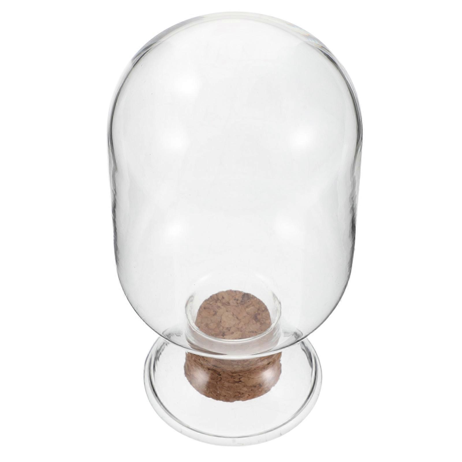 Glass Match Striker Holder: Modern Fancy Match Tube For Displaying Home Use Items Cork Seal 1Pack