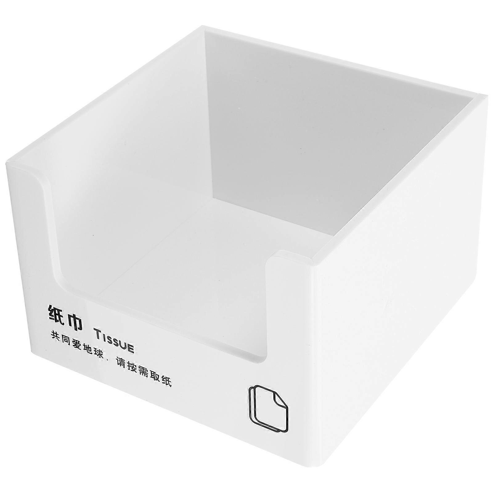 3Pcs Rectangular Acrylic Napkin Holder Stand For Kitchen Office Decor 14.5X10CM Table Decoration