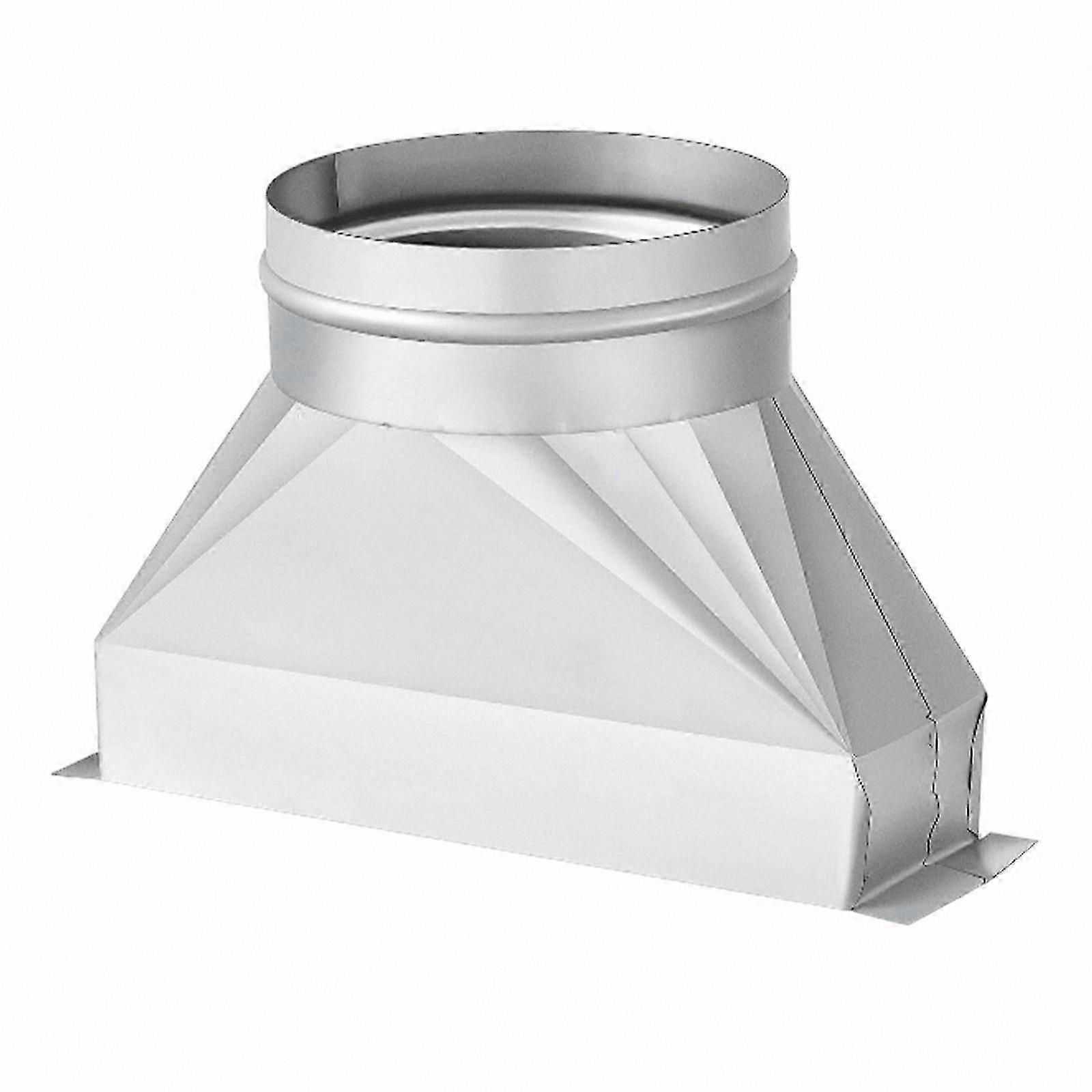 Round to Rectangular Duct Transition Adapter for Ventilation Systems