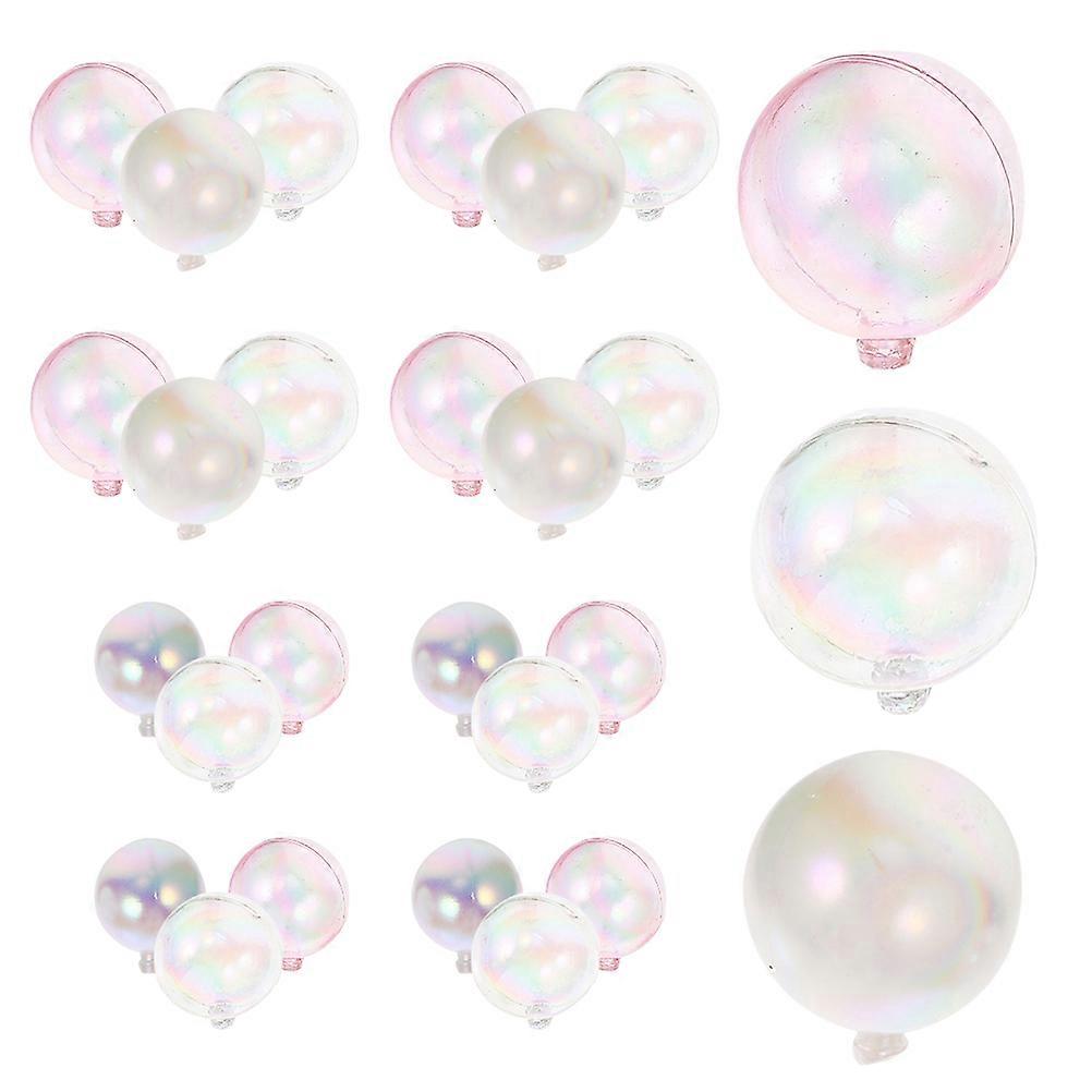 Egg Decoration Cake Toppers for Decor Use 36Pcs Bubble Ball Set Plastic Decorations