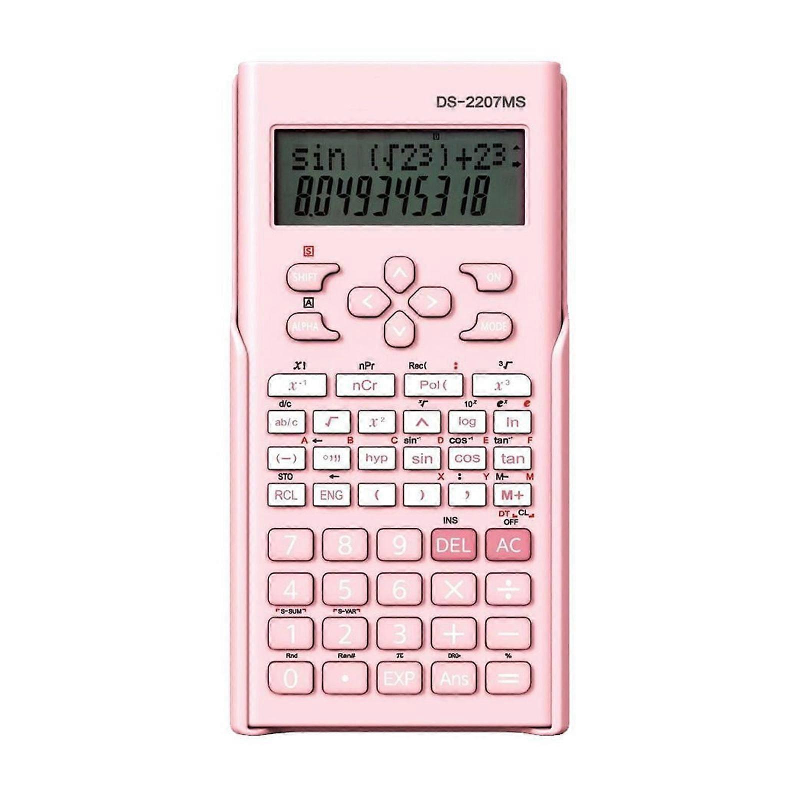 Generic 2-Line Scientific Calculator, Cute Portable Design, Ideal School & Office Supplies for Students from Primary to College