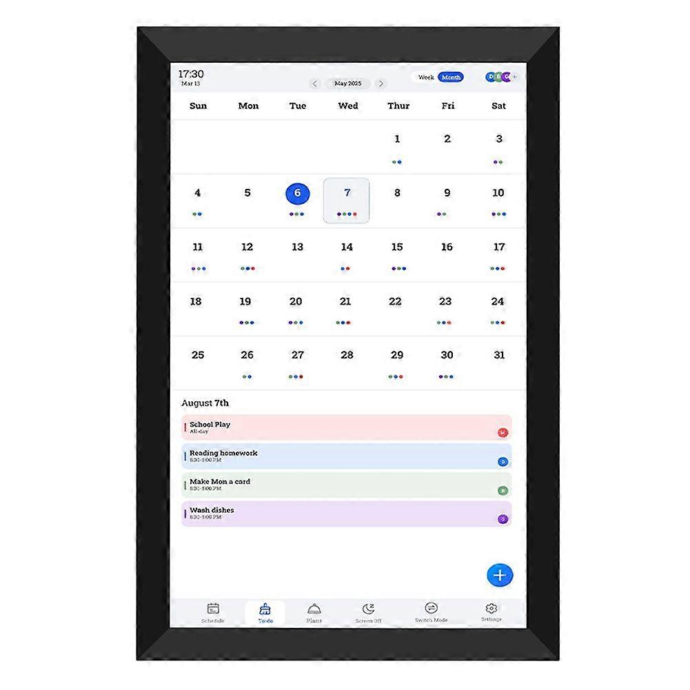 15.6In Digital Calendar Chore Chart WIFI HD Interactive Touchscreen Smart Family Planner Hearth Dig