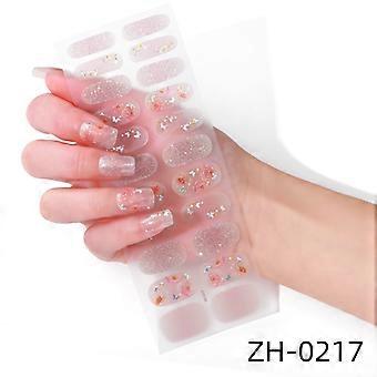 Heißer verkauf 22 nagellack film nagel aufkleber gold-prägung nagel aufkleber 3d imitation diamant nagel aufkleber ZH-0217 bare stück + nagel datei