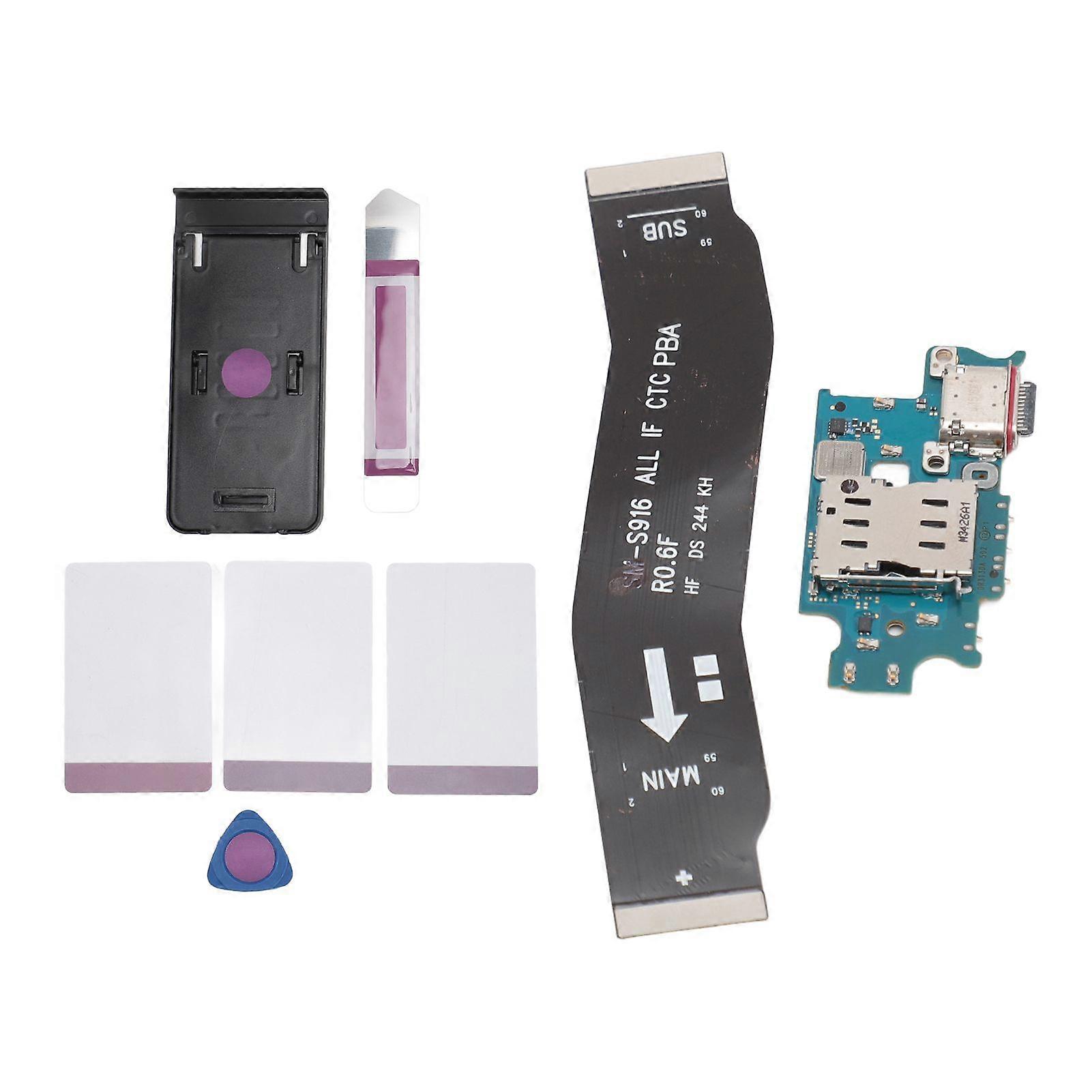 USB Charging Port Flex Cable Replacement USB C Charger Dock Board Flex Connector for Galaxy S23+Plus SM S916U US Version