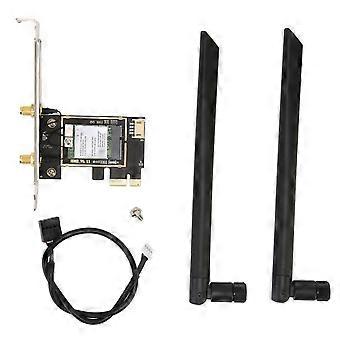 PCIe Network Card 1800Mbps BT5.2 2.4G/5Ghz Dual Antenna MU MIMO PCIe WiFi Adapter Card for Win10/11 Desktop