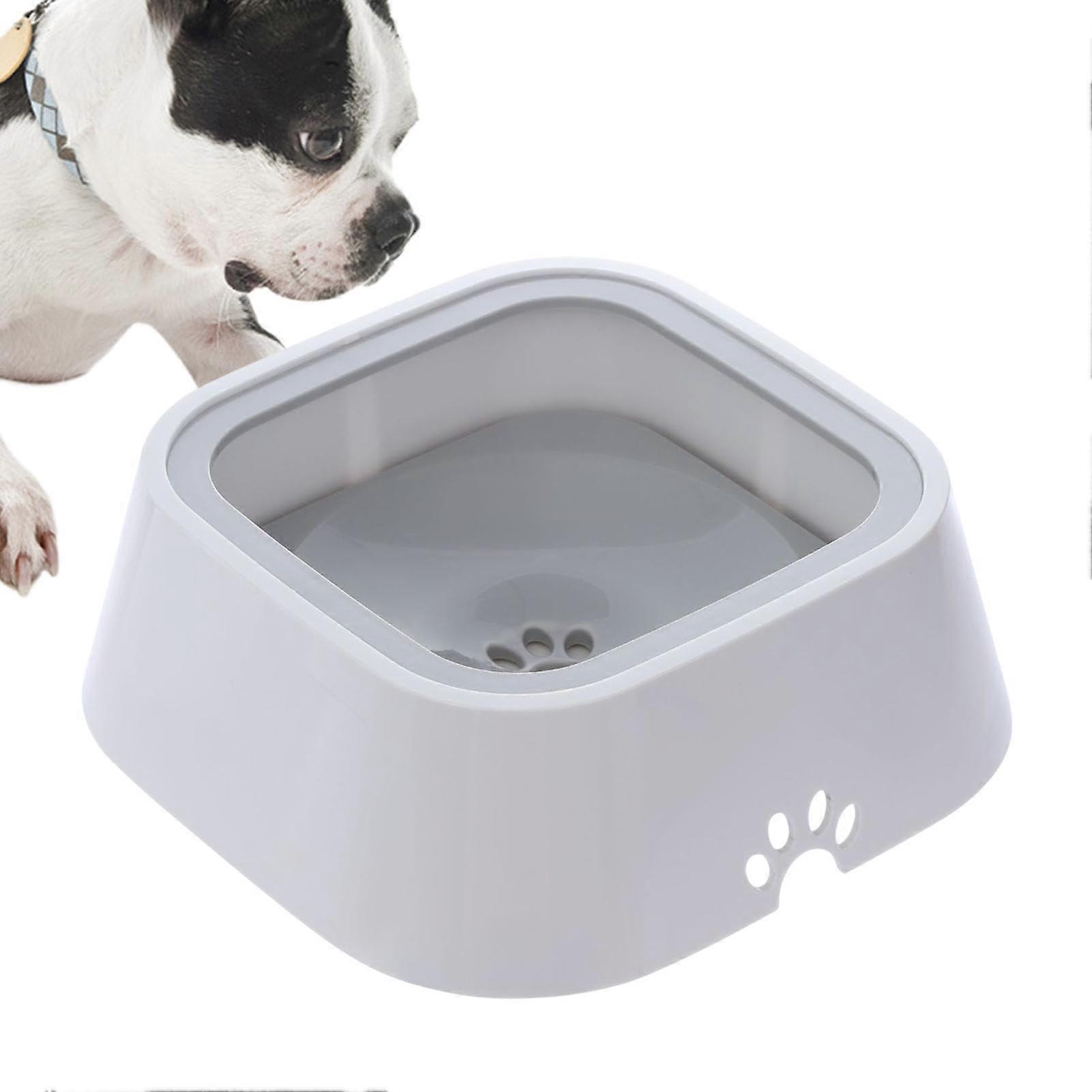 No Drip Dog Water Bowl - Large Capacity Anti-Slip Slow Drinking Feeder with Floating Design for Dogs