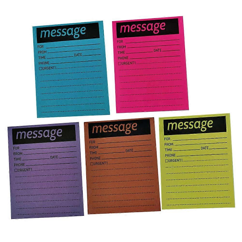 Multi-Function Message Pads for Daily Use 5 Portable Books Assorted