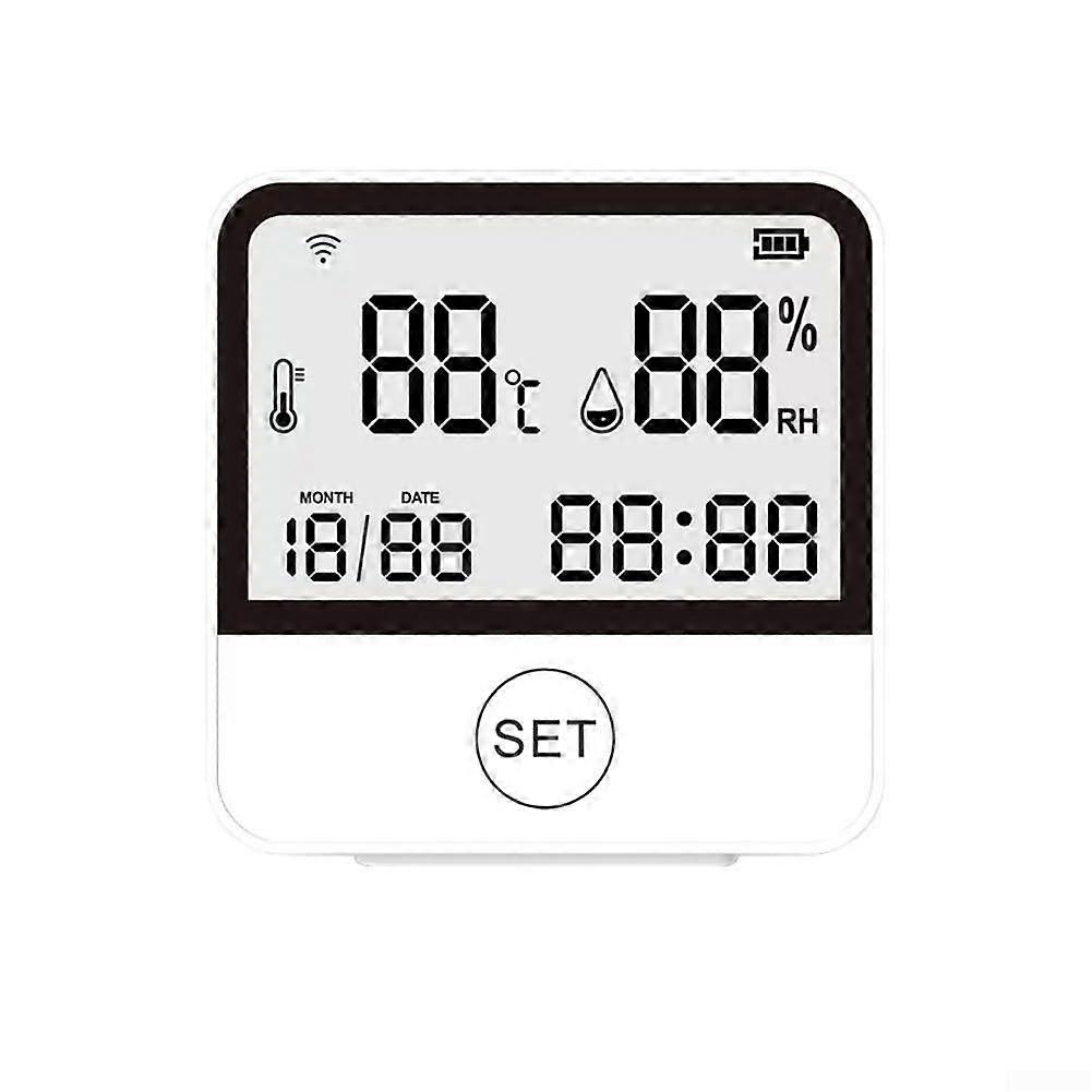 Temperature And Humidity Sensor Wireless Thermometer Hygrometer With Mobile App Monitoring Low Power For Home Garden
