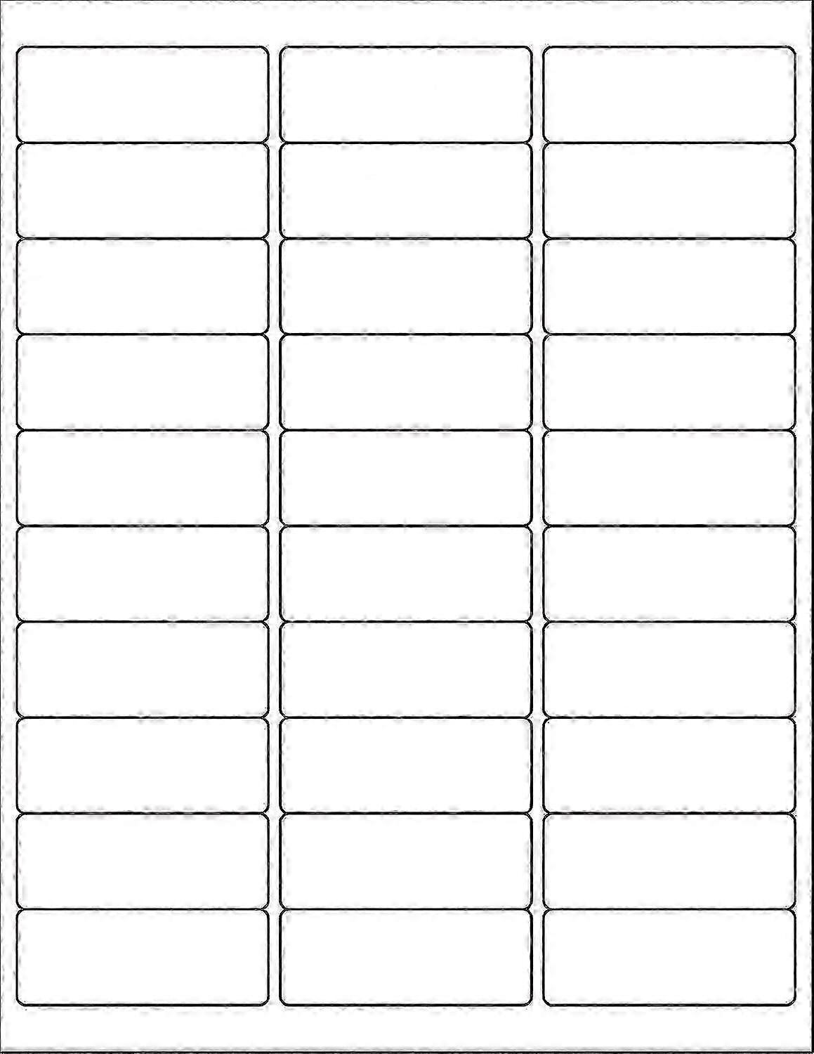 Mailing Address Labels, 1" X 2-5/8", 30 Up Labels For Laser Or Inkjet Printable, 30-up Fba Labels, 15000 Labels - 500 Sheets