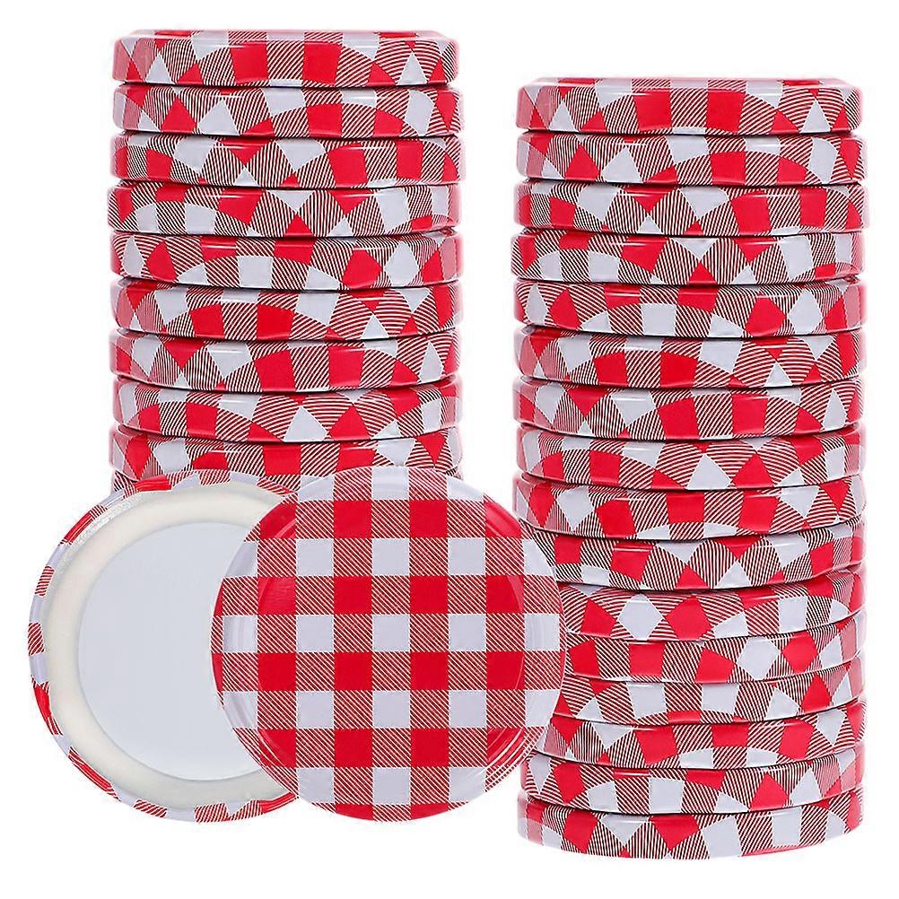 100Pcs Canning Jar Screw Lids Iron Mason Jar Caps for Jam Storage