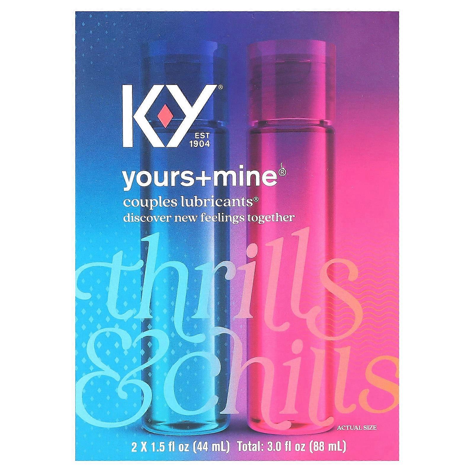 Yours+Mine, Couples Lubricants , 2 Count, 1.5 fl oz (44 ml) Each