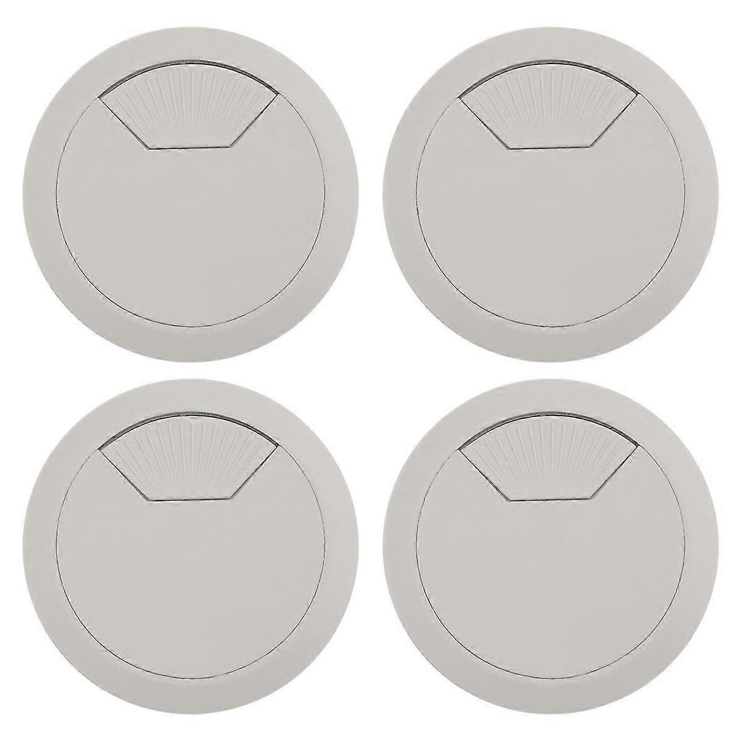 4 قطع 53mm حفر حفرة البلاستيك المنزل الكمبيوتر مكتب كابل الحبل Grommets