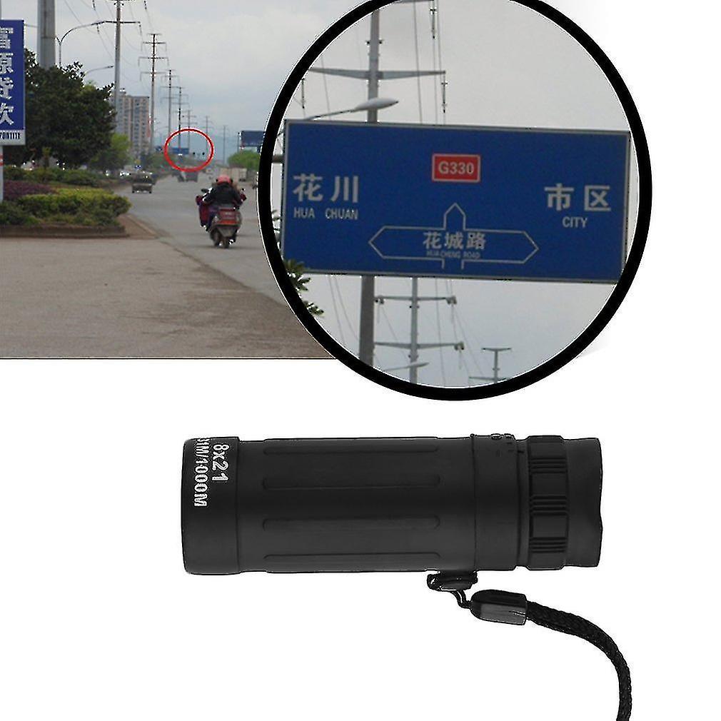8 X 21 Compact Adjustable Focus Monocular Telescopes With Bag For Sport