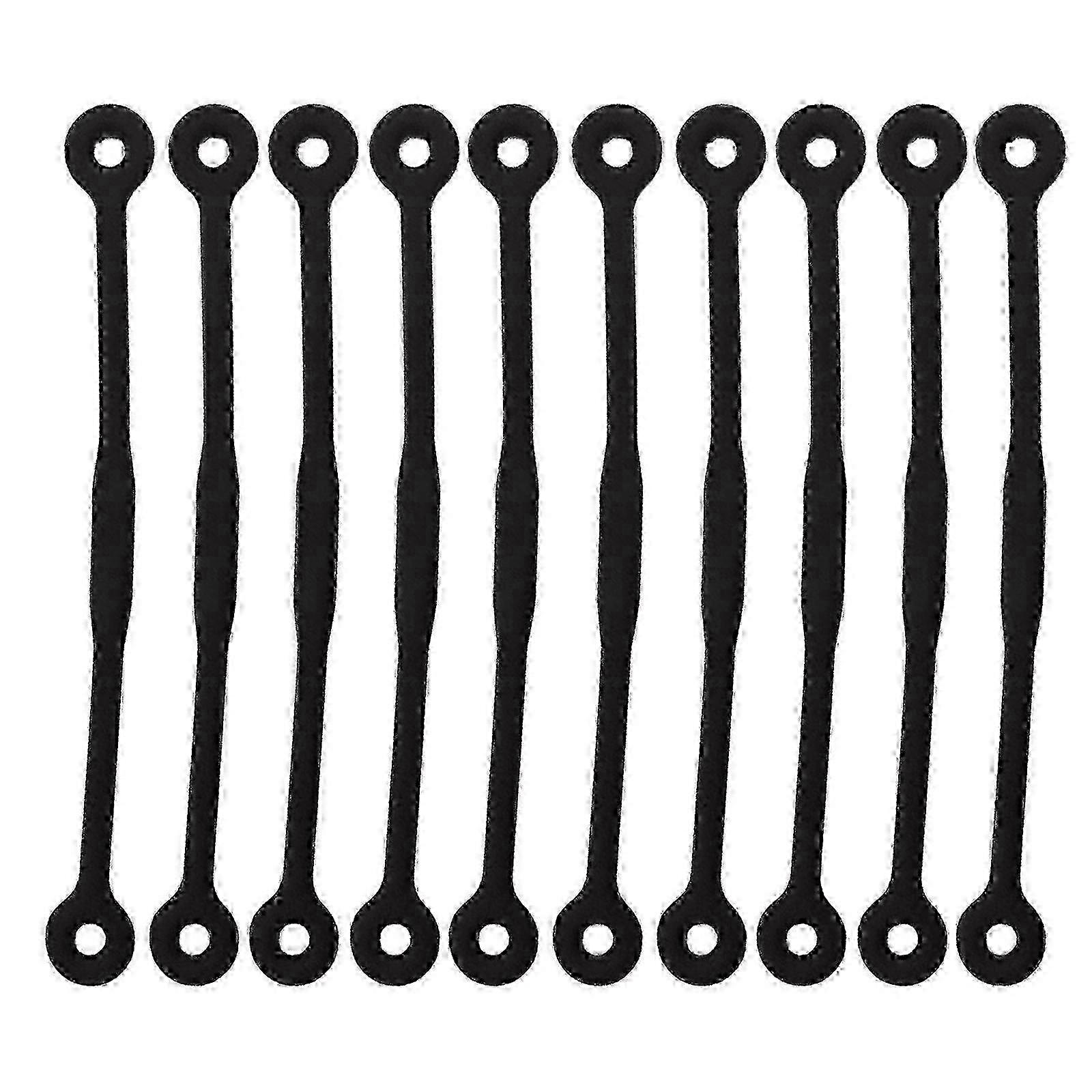 10 قطع مخمدات اهتزاز سيليكون ناعمة لمضارب التنس / كرة المضرب - برتقالي