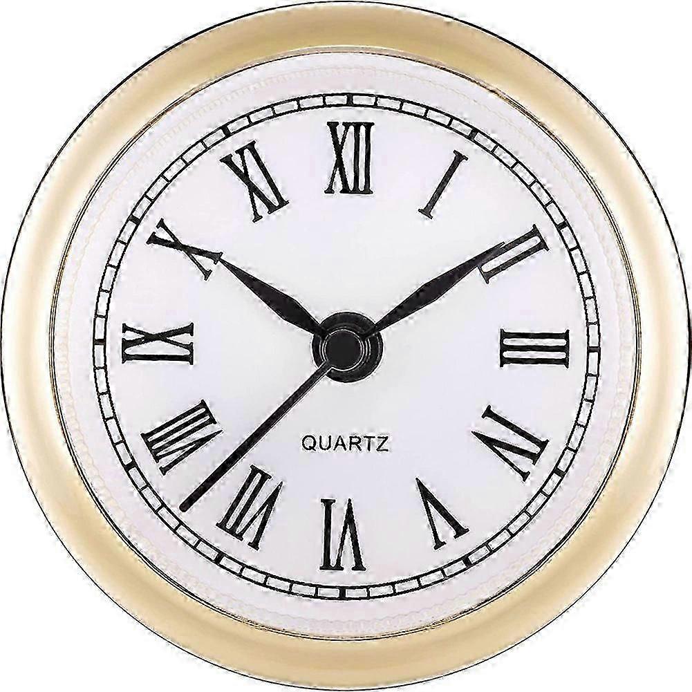 2.4 Inch (61 mm) Quartz Clock Fit-up/Insert with Roman Numeral, Quartz Movement