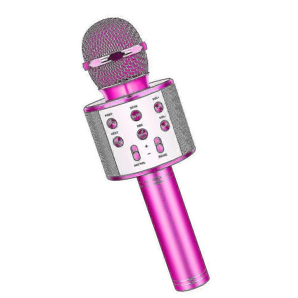 Bluetooth Karaoke Microphone,multi-function Handheld Wireless Karaoke Machine For Kids, Po